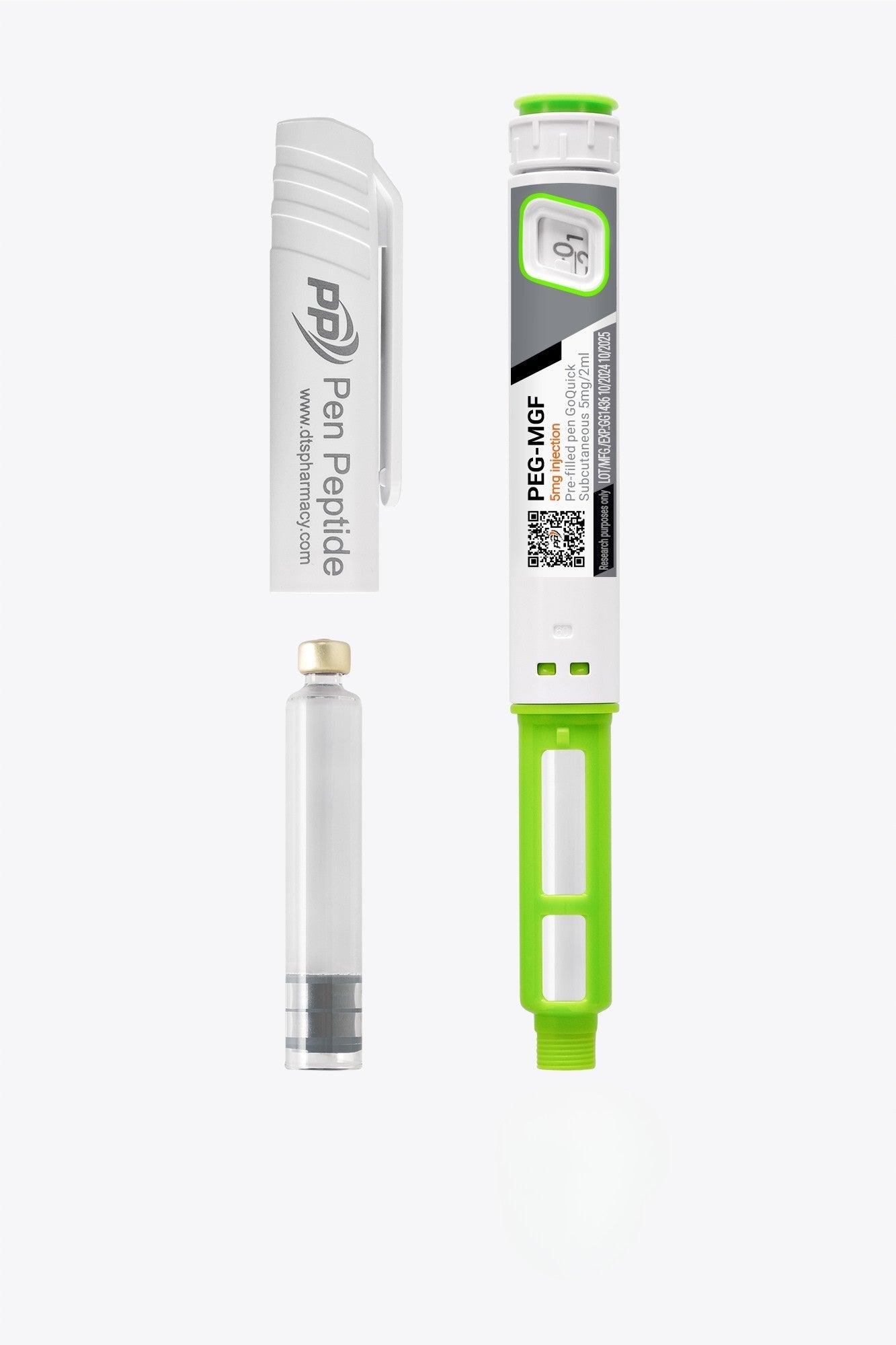 Peptida PEG-MGF în stilou