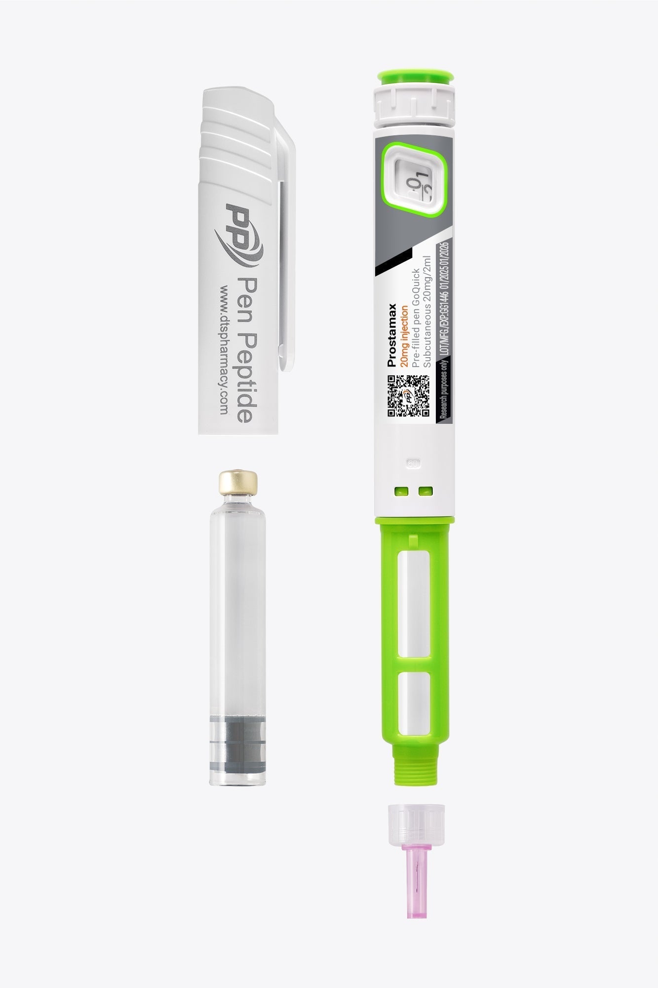 Peptida Prostamax (Lys-Glu-Asp-Pro) în stilou