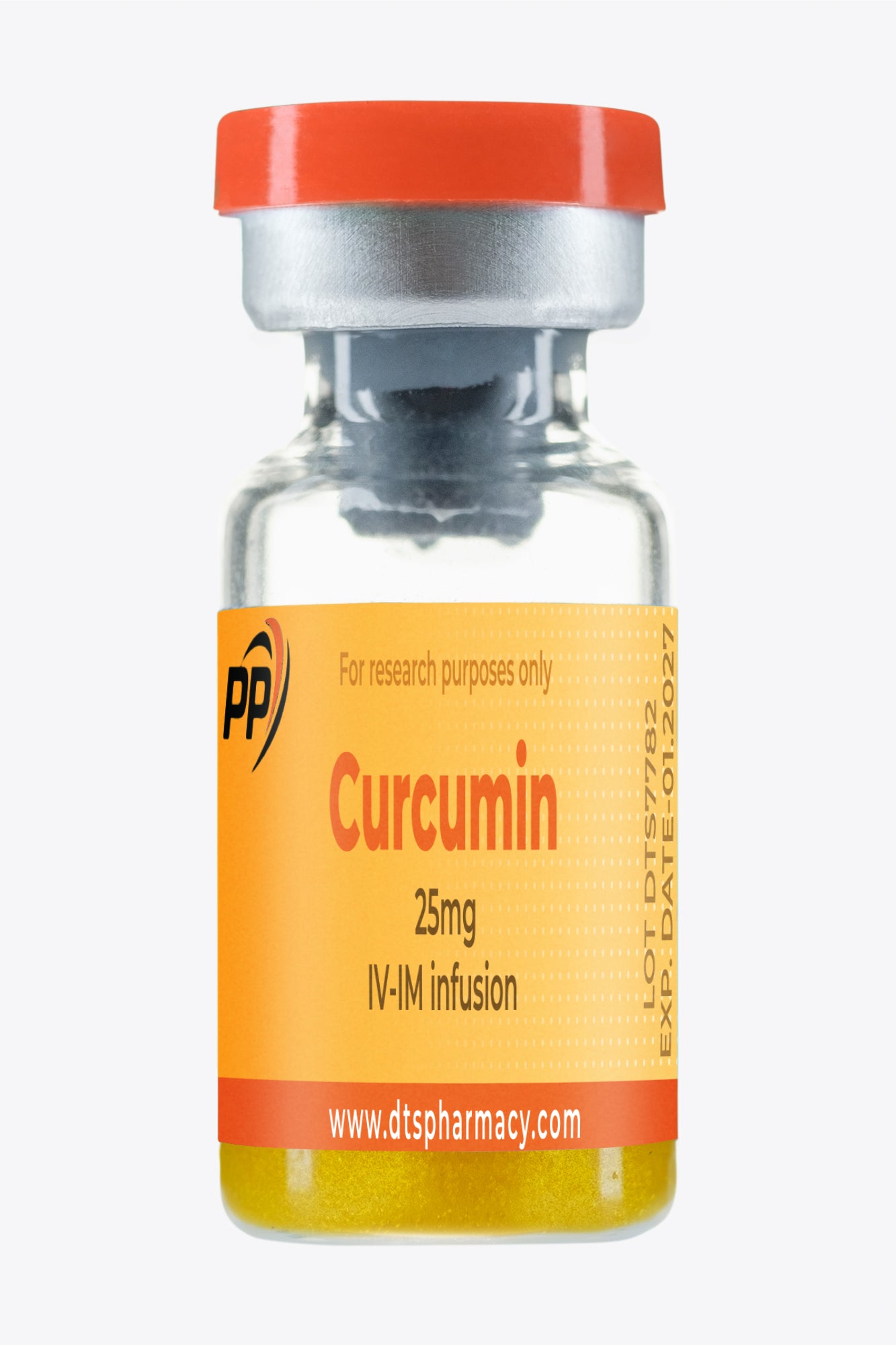 Flacon cu Curcumină 25 mg pentru administrare intravenoasă și intramusculară