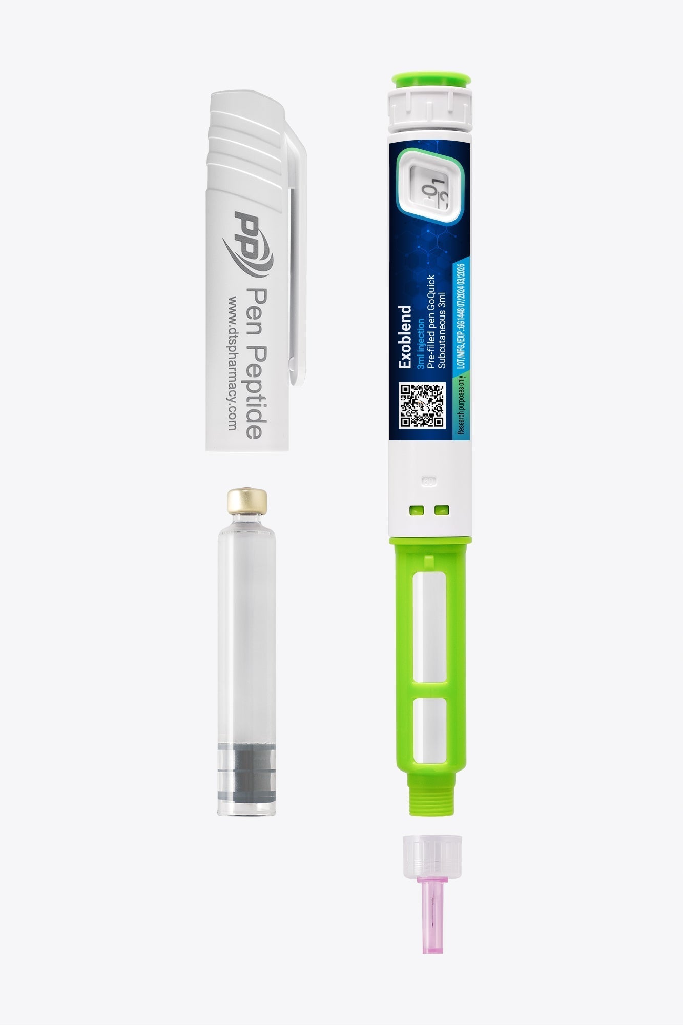 Exoblend stilou cu BPC-157; TB-500; PDRN; exozomi și extract de coarne de cerb