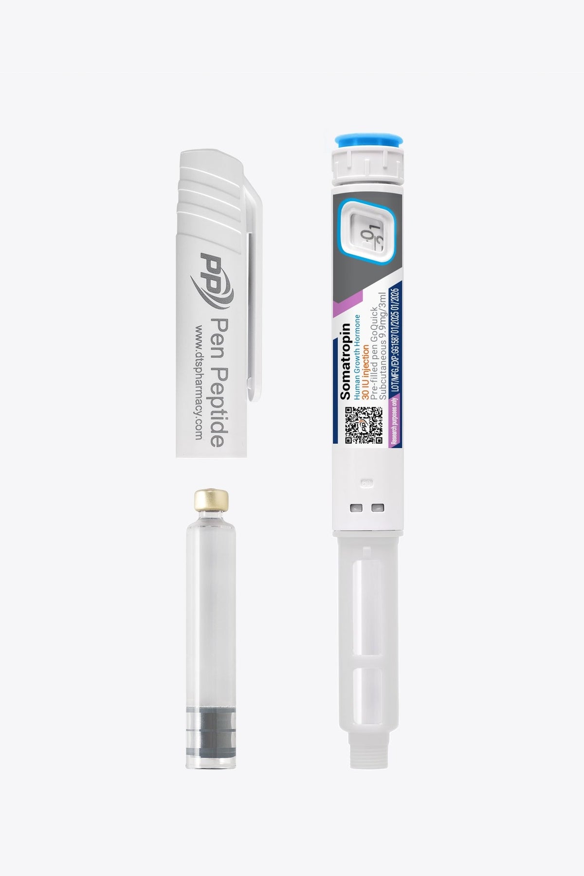 Peptida Somatropin (Human Growth Hormone) în stilou