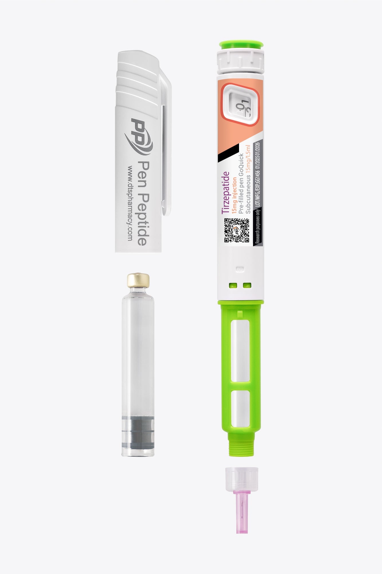 Peptida Tirzepatide 15mg în stilou