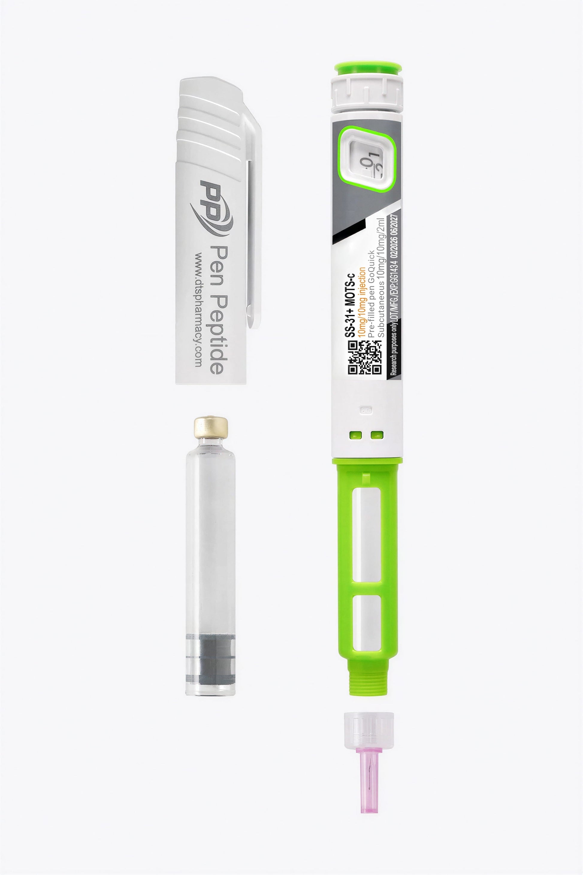 Peptid SS-31 + MOTS-c (blend) în stilou injector